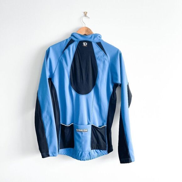 Pearl iZumi Gavia Men's Fleece Jacket Full Zip Turtleneck Blue Medium NWT - Picture 2 of 7